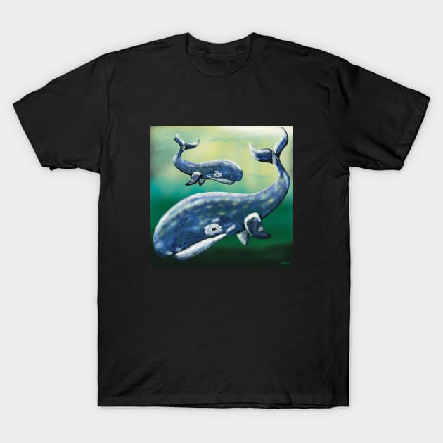 The Whispering Whale Abyss T-Shirt by KateVanFloof